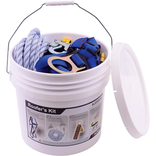 Rooferfts Kit, Harness, Lifeline, Anchor & Lanyard